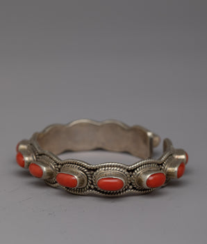 Red Coral Stone Bracelet