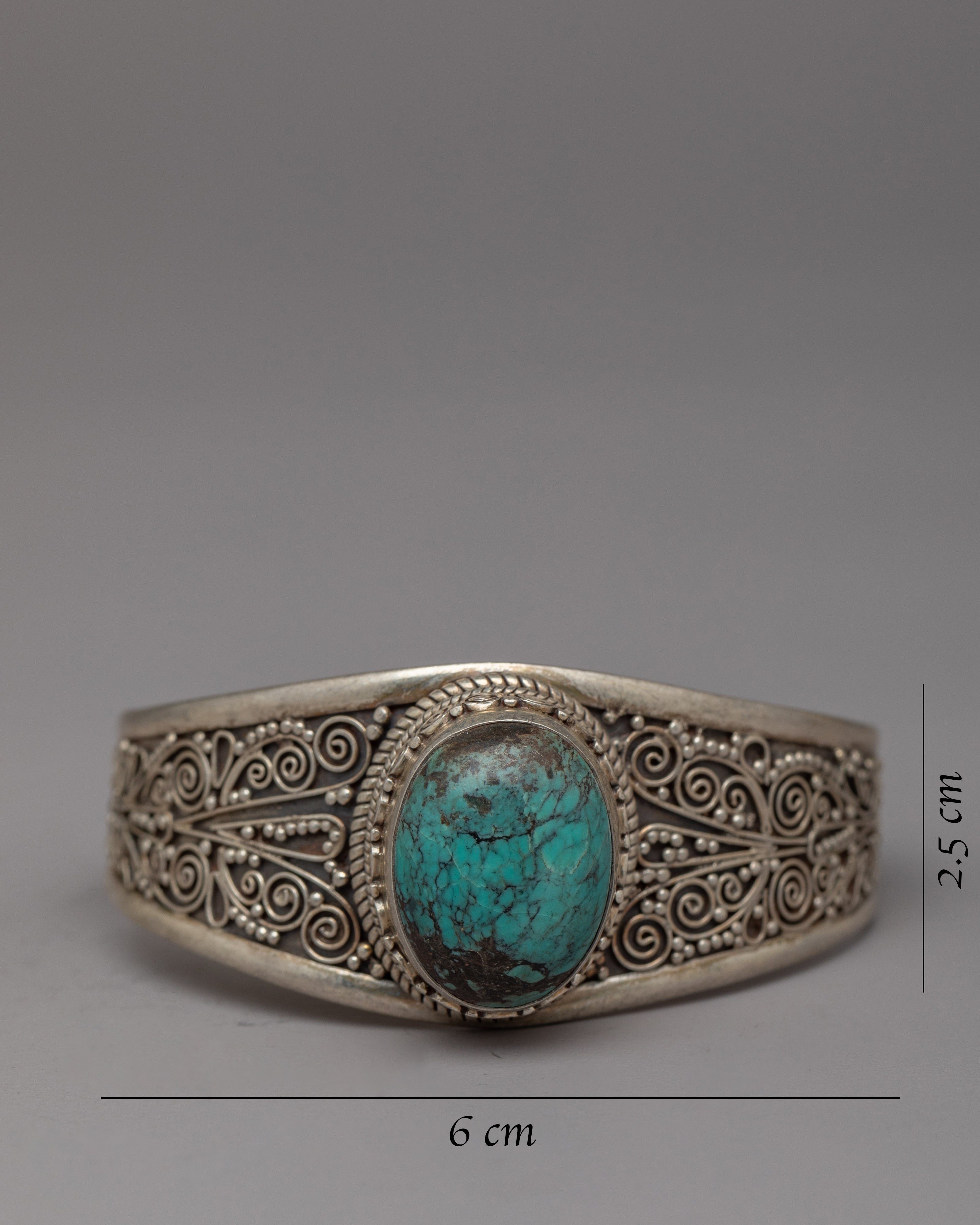 Handcrafted Silver Stone Bracelet | Timeless Piece of Elegance