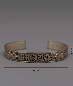 Handmade Tibetan Silver Bracelet Jewelry | Handcrafted Tibetan Protection Lucky Bracelet