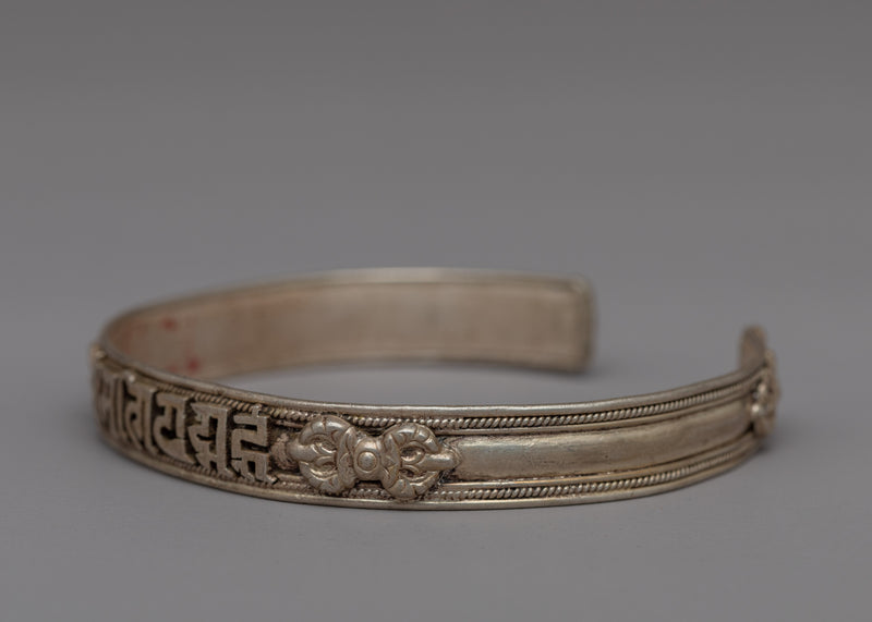 Handmade Tibetan Silver Bracelet Jewelry | Handcrafted Tibetan Protection Lucky Bracelet