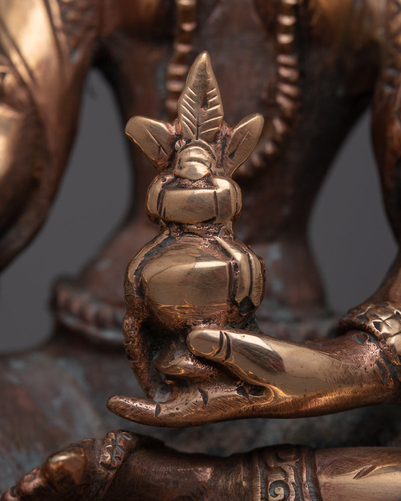 Vasudhara Copper Statue | Tibetan Copper Dakini Art