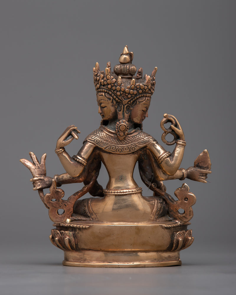 Vasudhara Copper Statue | Tibetan Copper Dakini Art