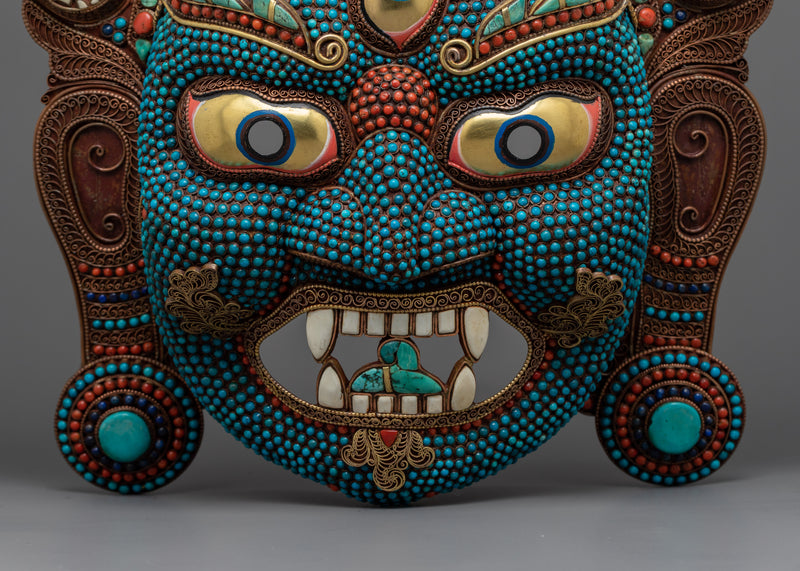 Tibetan Bhairav Mask | Handcrafted Symbol of Wrathful Deity