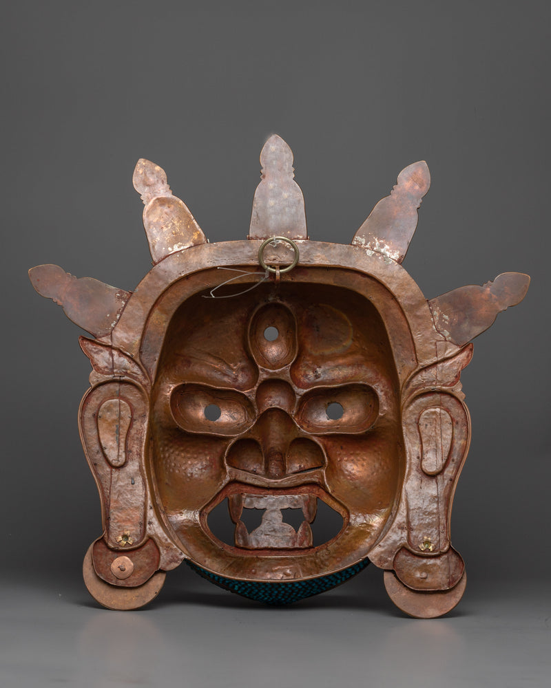 Tibetan Bhairav Mask | Handcrafted Symbol of Wrathful Deity