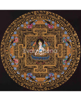 Original Hand Pained White Tara Mandala Thangka