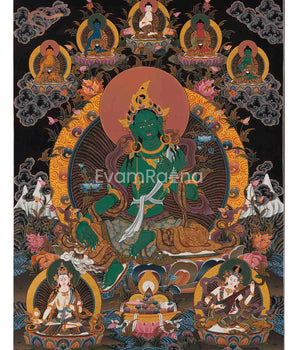 Original Green Tara Thangka