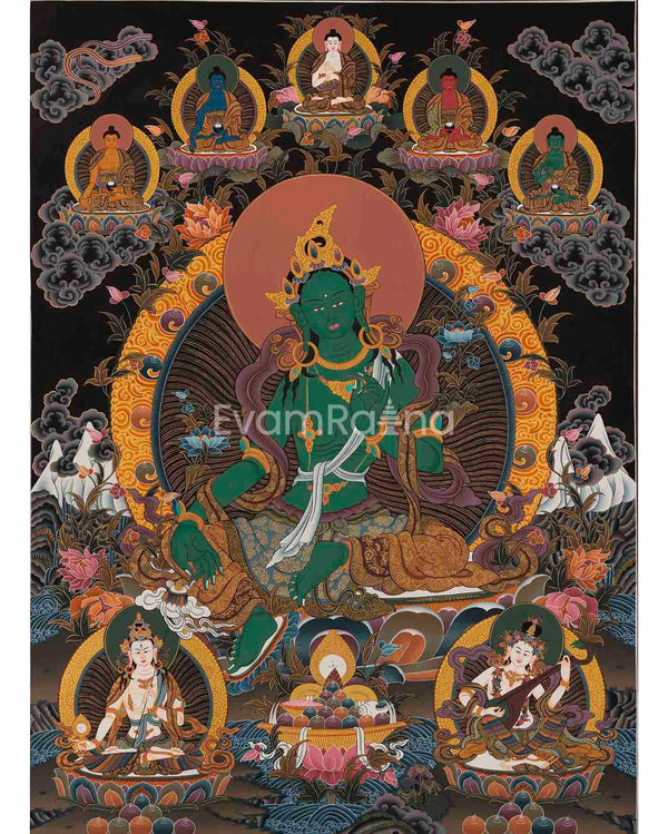 Original Green Tara Thangka