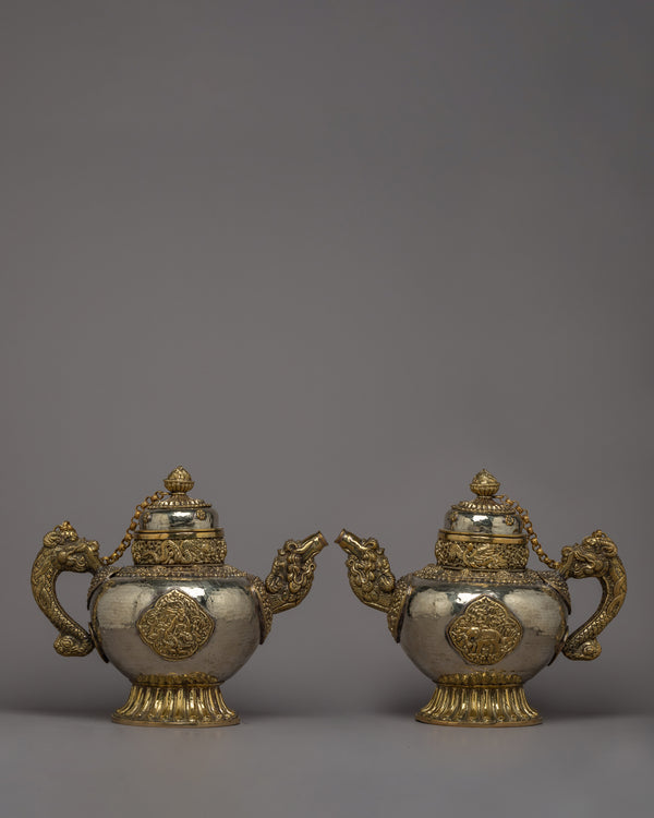 Tibetan Tea Pot Set | Elevate Your Home Decor with Authentic Tibetan Elegance