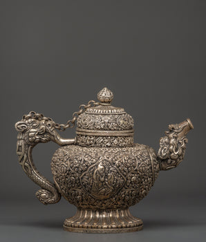 Tibetan Silver Plated Teapot