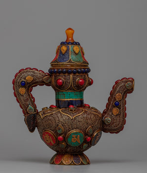 Filigree Stones Tea Pot