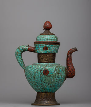 Tea Pot Orginal Turquoise Copper Teapot