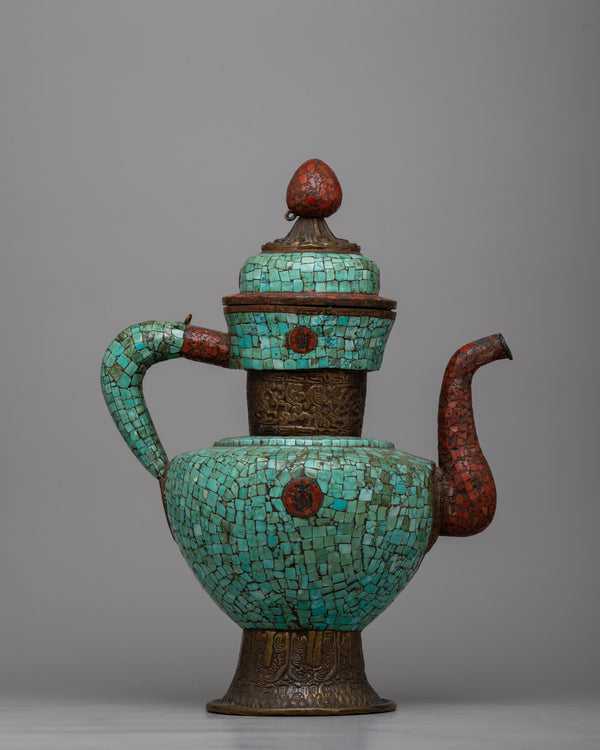 Tea Pot Orginal Turquoise Copper Teapot