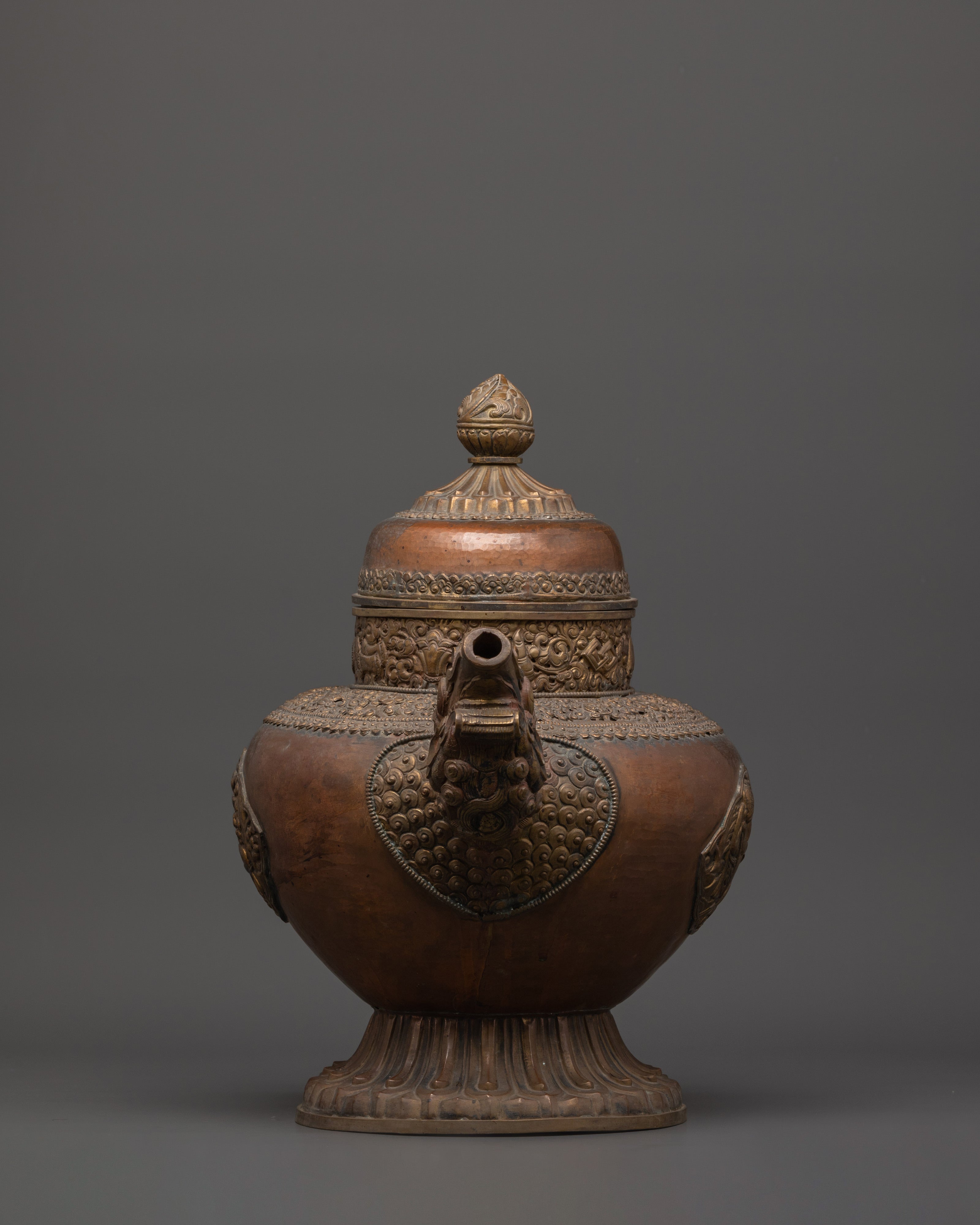 Traditional Decorative Tea Pot | Copper & Brass Artistry