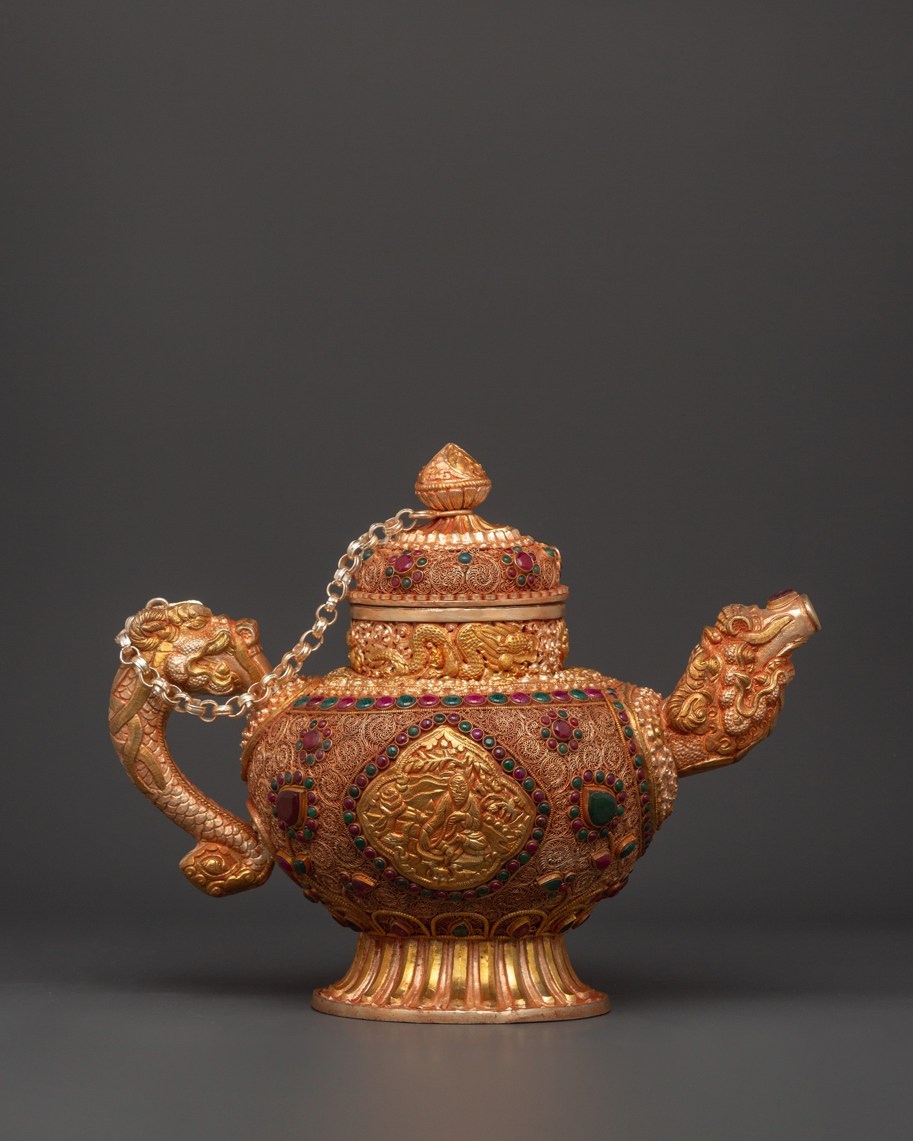 Gemstone Embellished Tea Pot