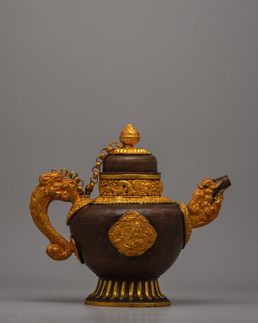 Tibetan Buddhist Tea Pot
