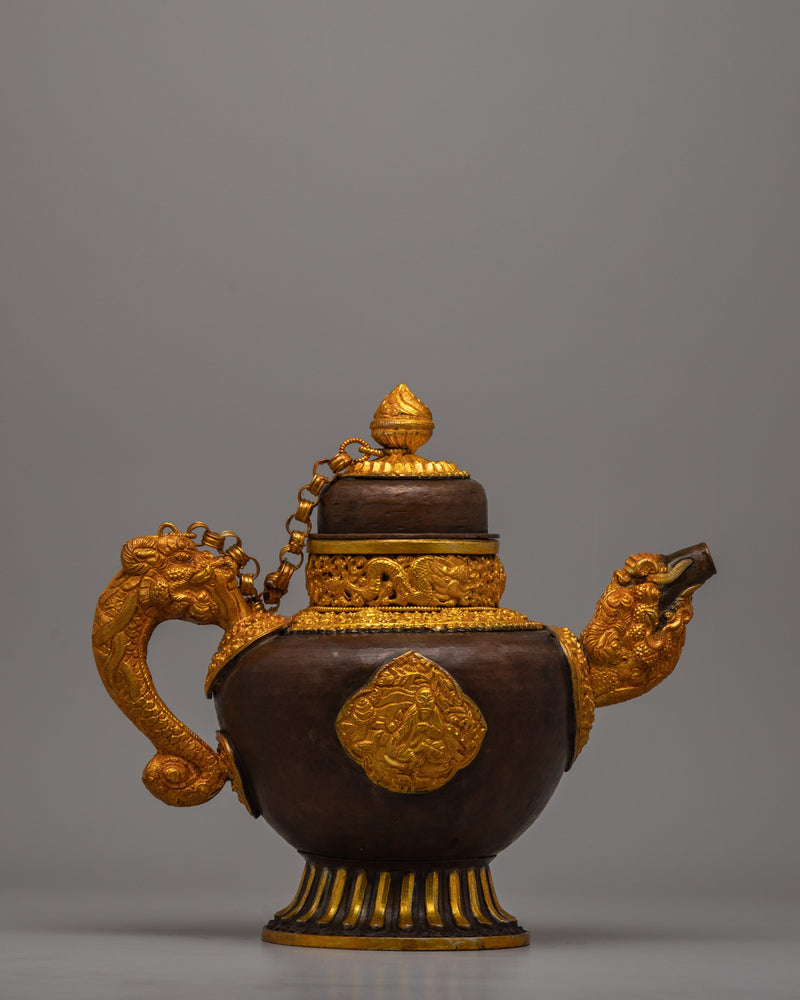 Tibetan Buddhist Tea Pot
