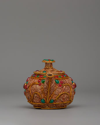 Tibetan Gold-Plated Teapot 