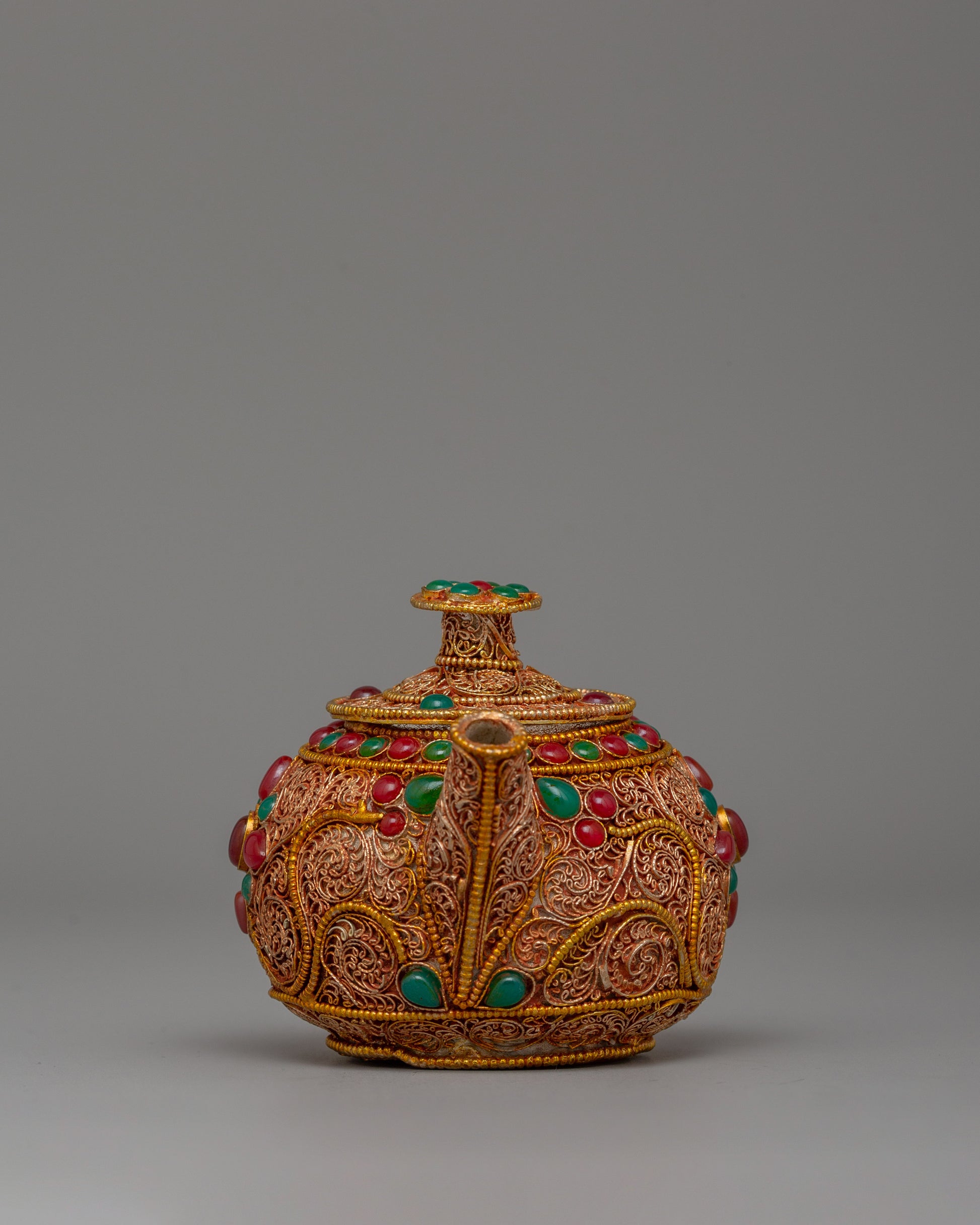 Tibetan Gold-Plated Teapot