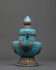 Tibetan Brass Tea Pot | Handcrafted Ritual Tea Pot