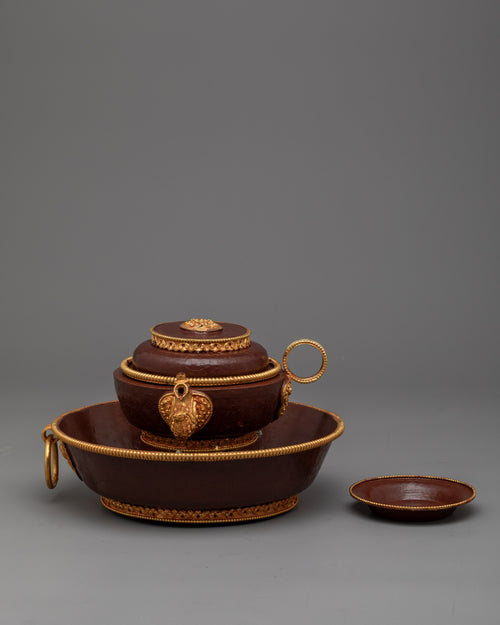 Dzambhala Buddhist Water Offering Set | Invoking Prosperity and Abundance Through Sacred Ritual