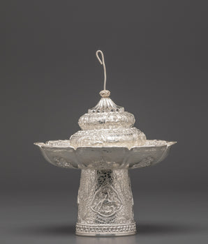Himalayan ritual tea cup with lid