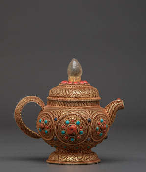 Sacred Buddhist Teapot | Tibetan Ritual Vessel