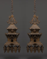 Brass Temple Set