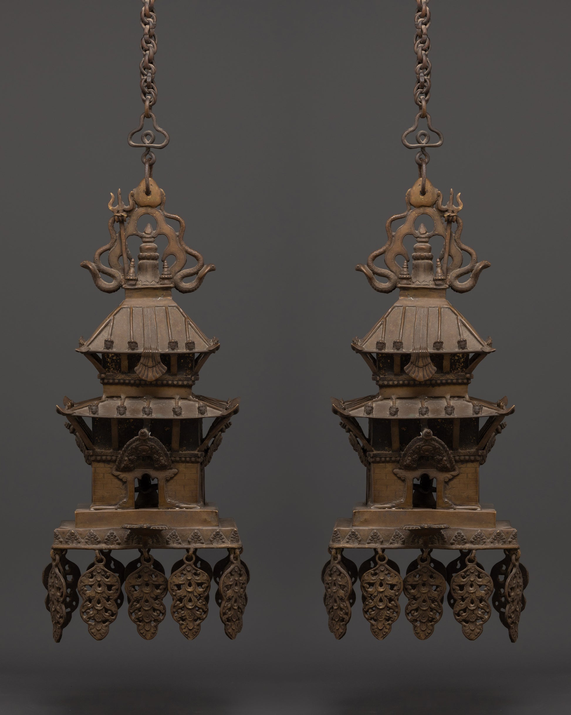 Brass Temple Set