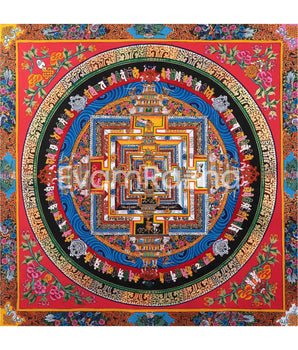 Thangka Art of Kalachakra Mandala