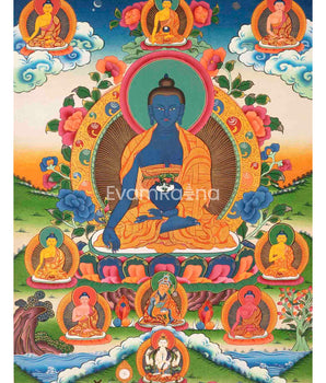 Thangka Of Medicine Buddha
