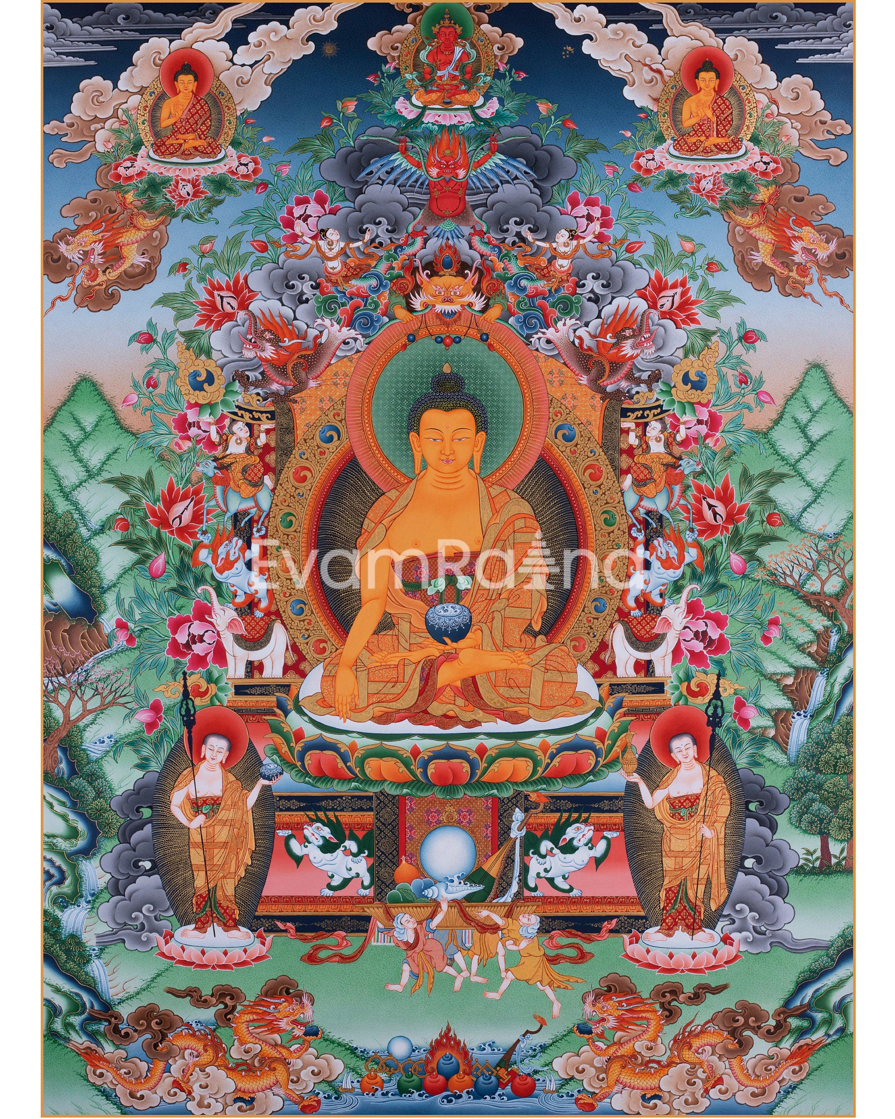 Thangka Painting Of Shakyamuni Buddha