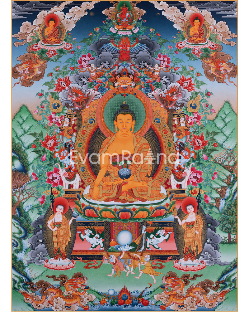 Thangka Painting Of Shakyamuni Buddha