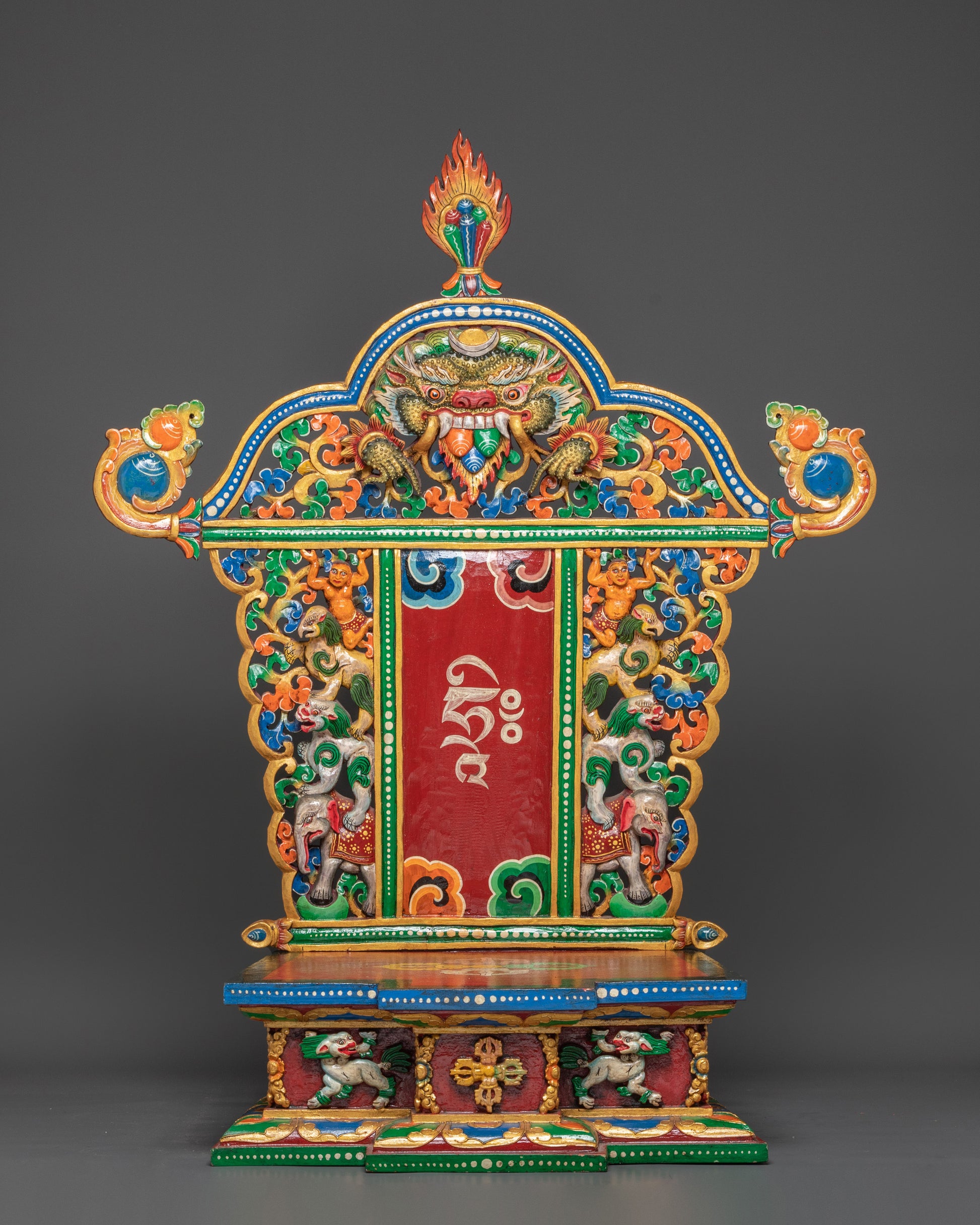 Traditional Buddhist Throne for Statue