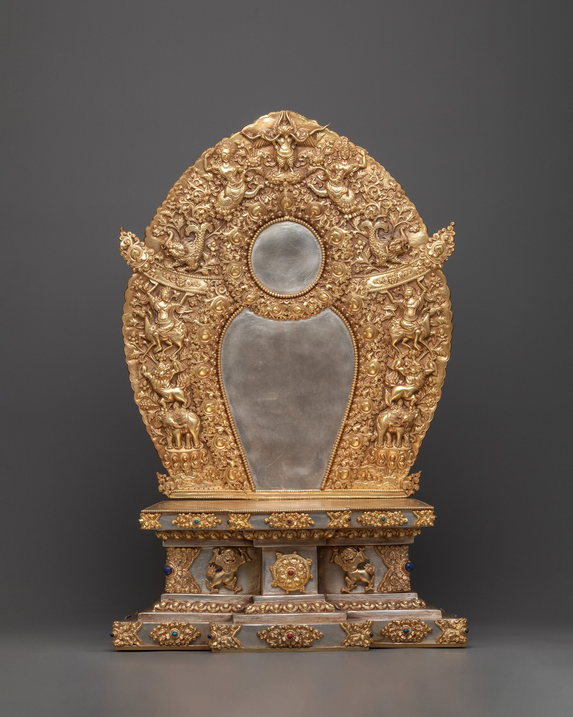 Copper Buddhist Statue Throne