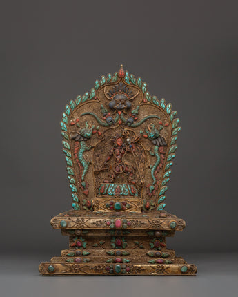 Vajrayogini Engraved Tibetan Throne