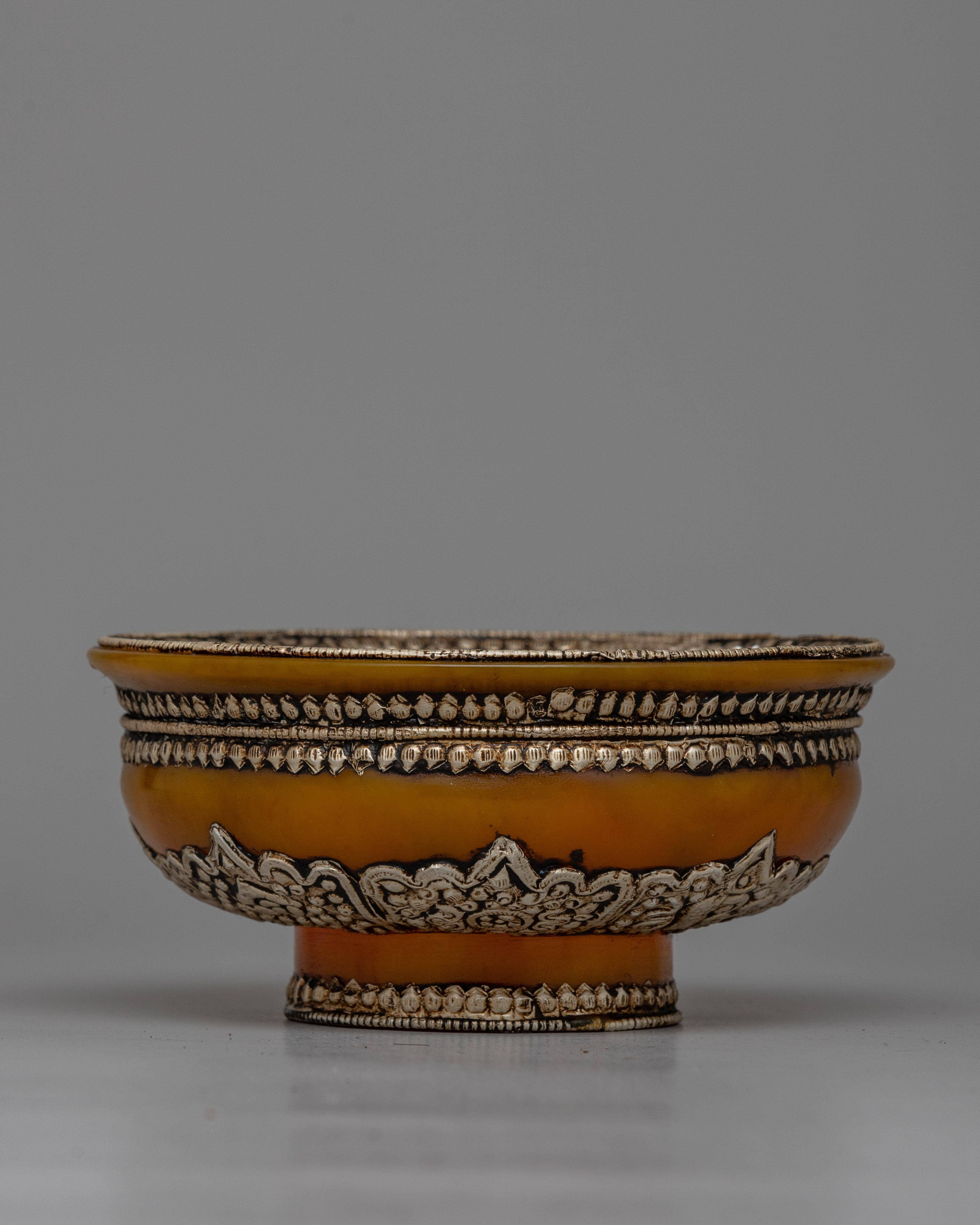 Silver Tibetan Tea Bowl