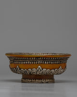 Yellow Resin Tibetan Bowl