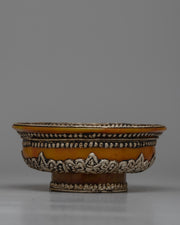 Yellow Resin Tibetan Bowl