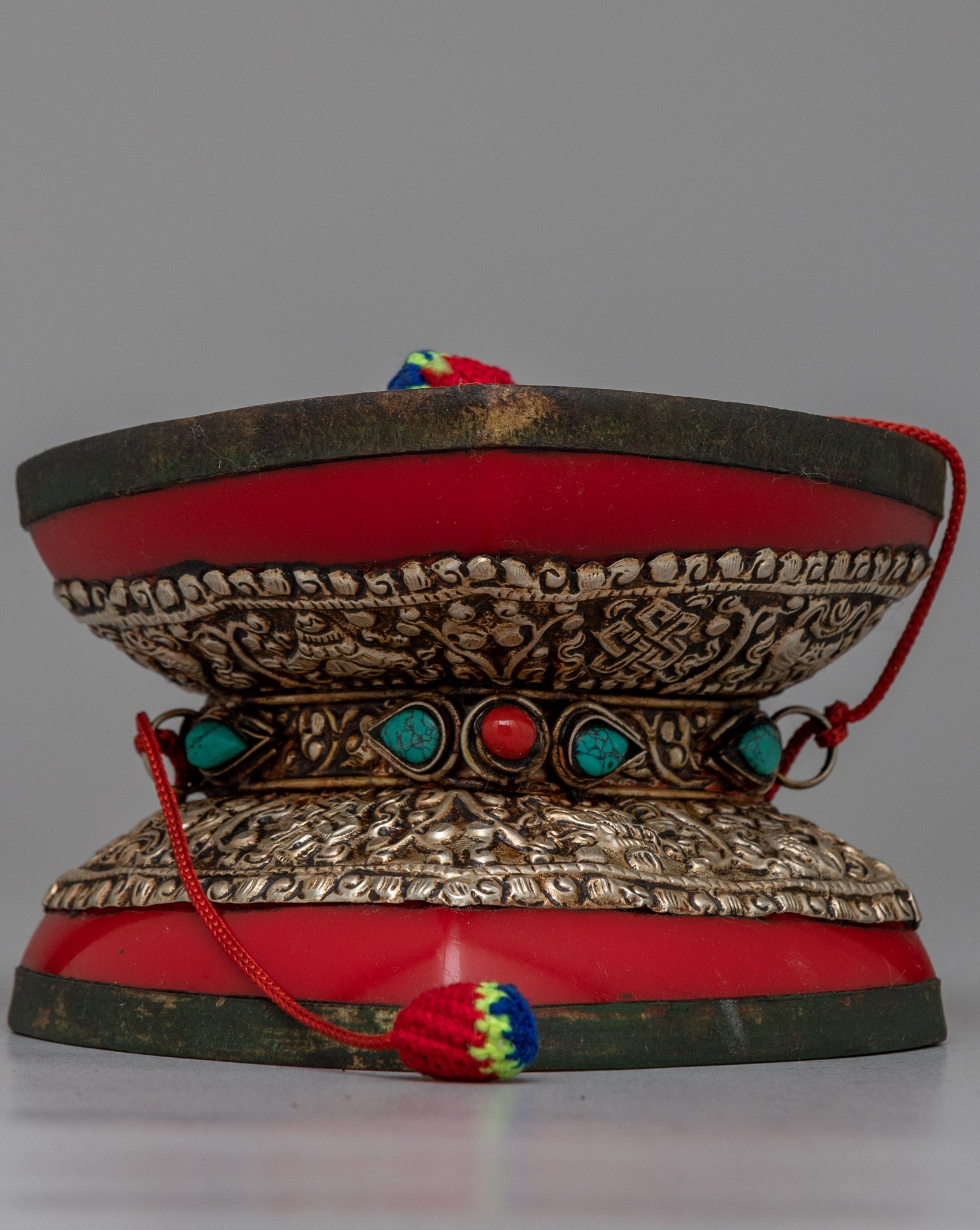 Chod Damaru Drum | Ritual Instrument for Buddhist Ceremonies – Evamratna