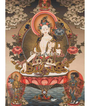 White Tara Thanka
