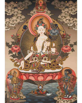 White Tara Thanka