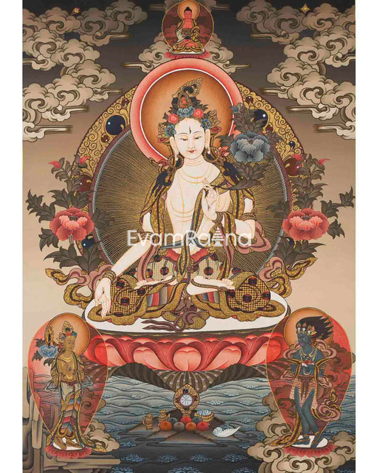 White Tara Thanka