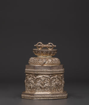Traditional Tibetan Silver Box