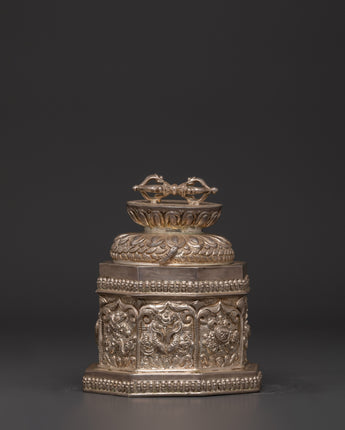 Traditional Tibetan Silver Box