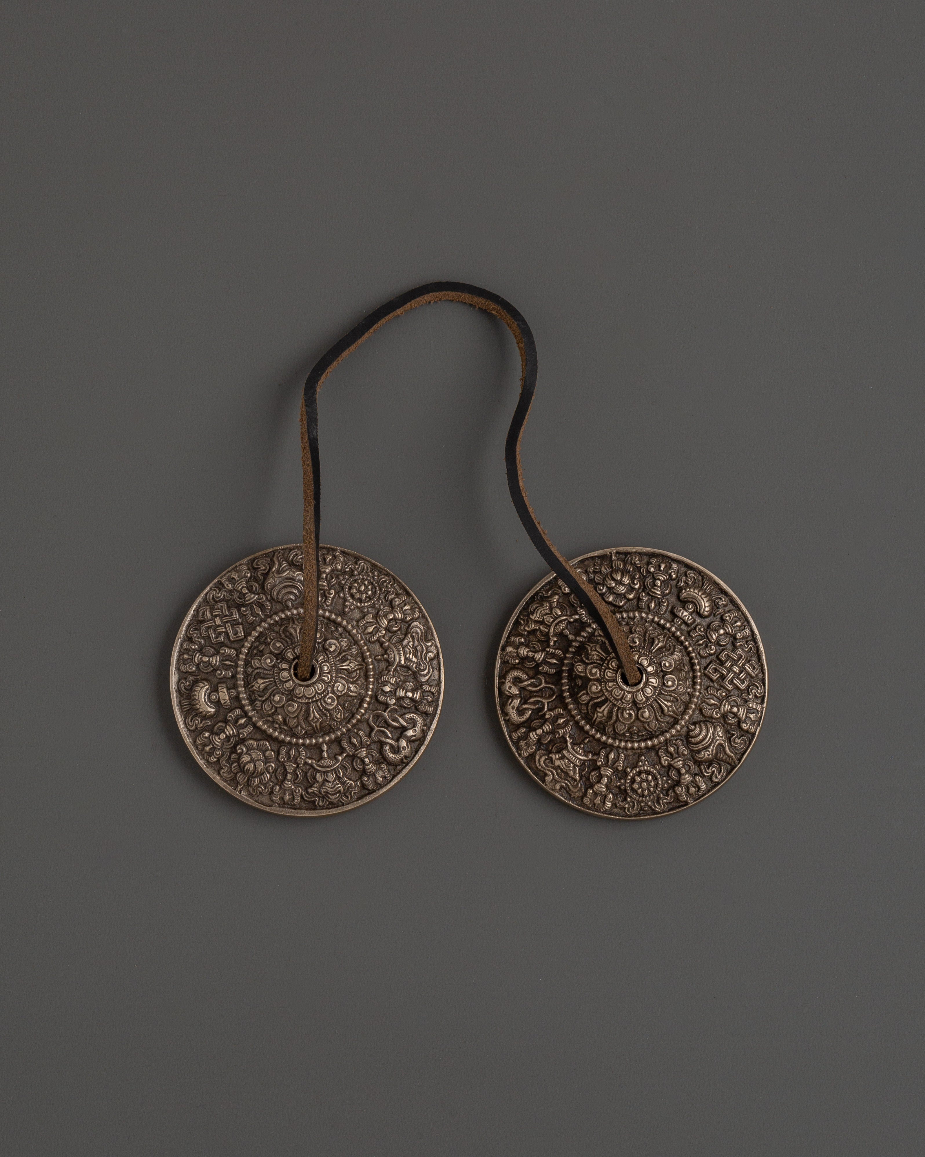 Traditional Ceremonial Tingsha | Handcrafted Copper Tibetan Cymbals