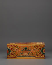 Tibetan Home Decor Tissue Box | Artisan Hand-Painted Piece