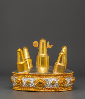 Buddhist Gold plated Torma Mandala