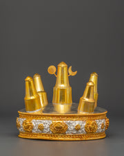 Buddhist Gold plated Torma Mandala