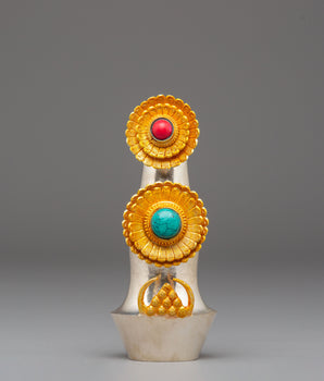 Handcrafted Spiritual Torma | Golden Torma for Ritual Offering