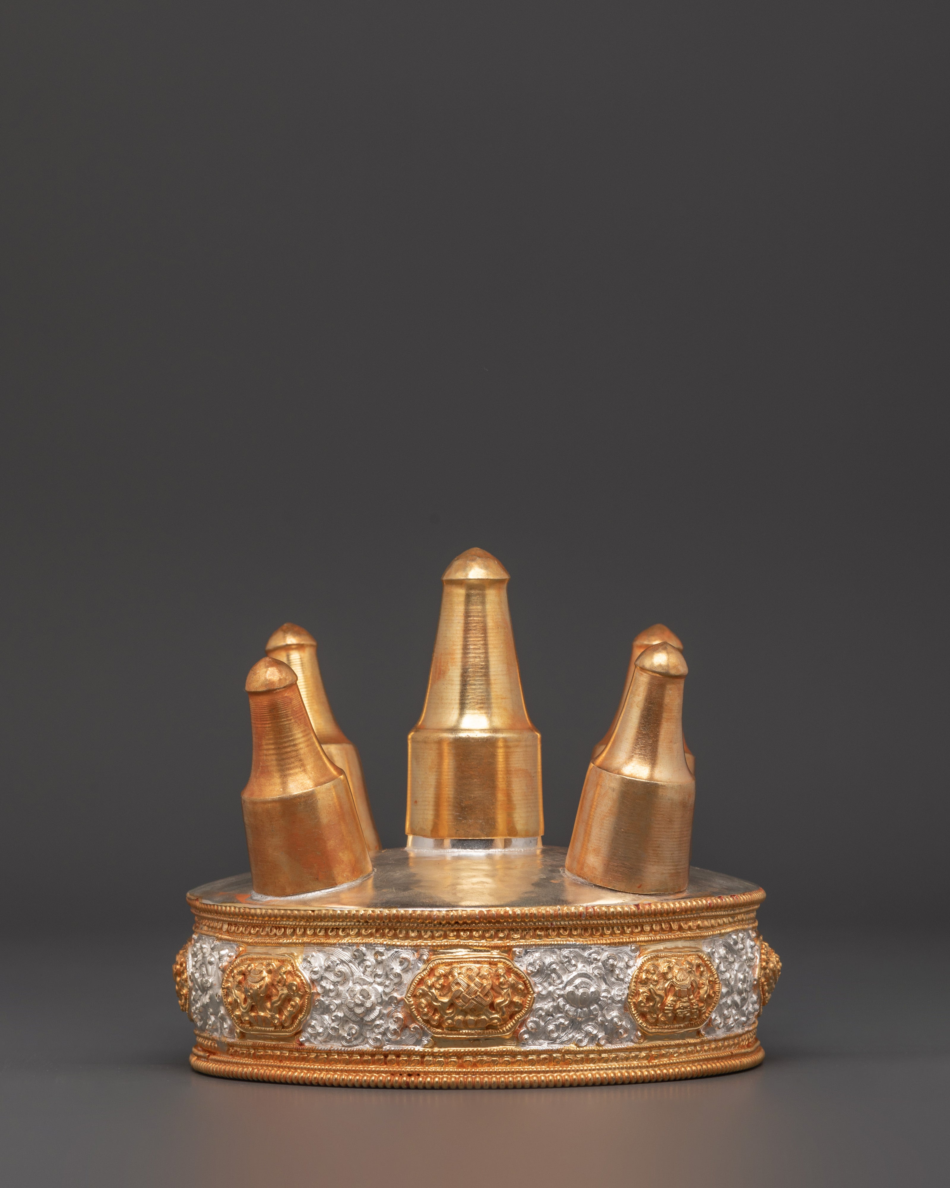 Tibetan Ritual Torma with Five Spires 